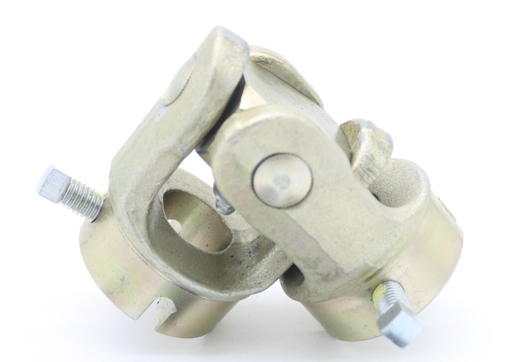 Heavy-duty structural pipe fitting clamp.